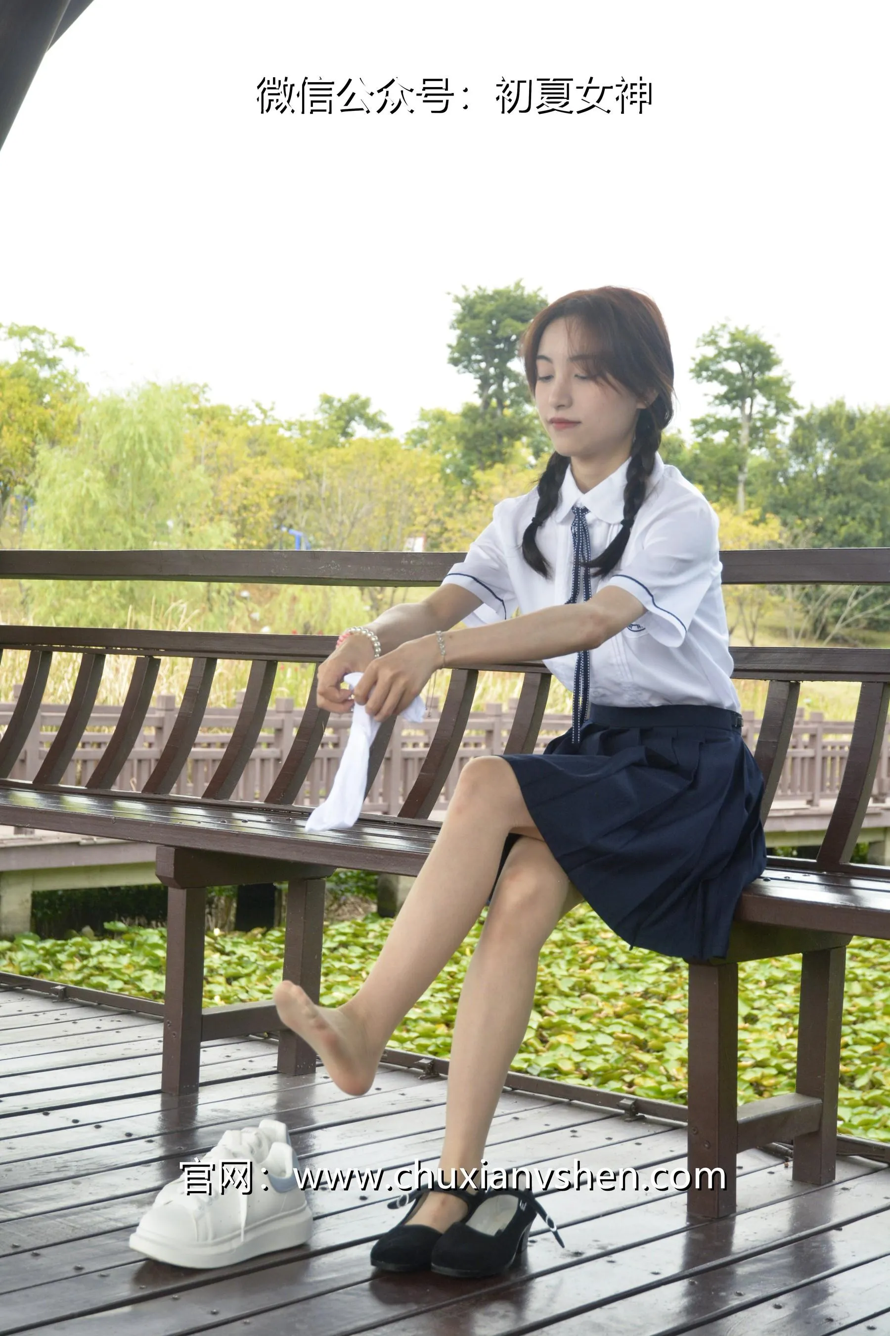 初夏女神 NO.027 柒柒 职高校服 [140P]插图5
